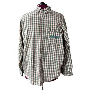 Columbia 1565997 PHG Hunting Vented Back Yoke Tabbed Sleeves Plaid Shirt L/XL